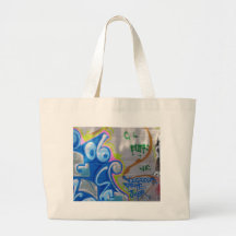 graffitti sur le mur sac en toile