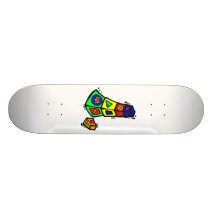 grafische quadratische Tiere des Babyblock-Spielze Skateboarddecks