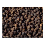 Grains entiers de poivre noir carte postale