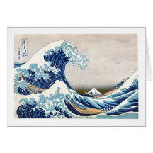 Grand 葛飾北斎の神奈川沖浪裏 de Hokusai de vague Carte