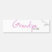 Grand-papa à être (manuscrit rose) adhésifs pour voiture