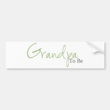 Grand-papa à être (manuscrit vert) autocollant pour voiture