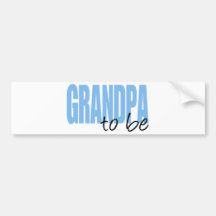Grand-papa à être (police bleue de bloc) autocollant pour voiture