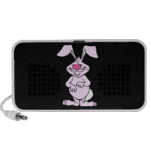 grand rabbit.png idiot heureux rose haut-parleurs PC