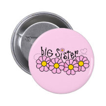 Grand SIS de marguerite Badges Avec Agrafe