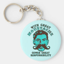 Grande moustache porte-clef