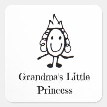 Grandma's Little Princess Stickers