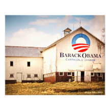 Grange de campagne présidentielle de Barack Obama Photo D’art