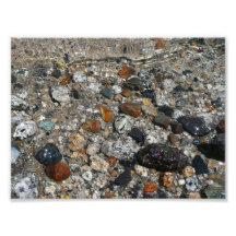 Granit-Kiesel im Tenaya See-Foto-Druck