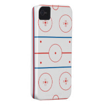 graphique de piste de hockey sur glace coque iPhone 4