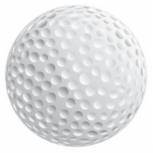 graphique de vecteur de boule de golf découpage en acrylique