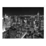 Gratte-ciel noirs et blancs de New York Carte Postale