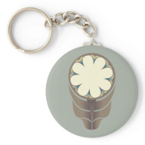 GRAU DER FOLKLORE-BLUMEN-KEYCHAIN schlüsselanhängern