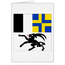 Graubuenden Flagge Grußkarten