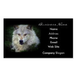 Grauer Wolf-Tier-Anhänger-Visitenkarte