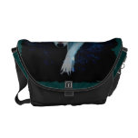 Grauer Wolf u. Eagle in der Waldtier-Bote-Tasche Kuriertaschen
