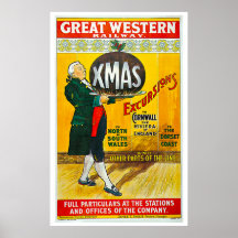 Great Western Eisenbahn, Weihnachtsexkursionen Vin Posterdrucke