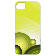 Green Stars and Rings iPhone 5 Cases