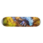 Grenouille bleue de dard plateau de skateboard