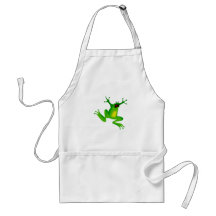 grenouille verte de danse tabliers