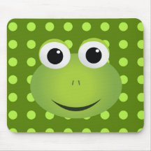 Grenouille verte Mousepad Tapis De Souris