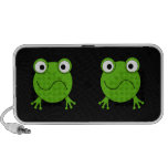 Grenouille verte. Regard confus Haut-parleurs Portables