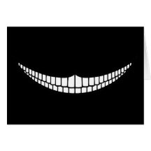 Grimace de Cheshire Cartes De Vœux