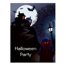 Grimmiger Sensenmann-Spuk Halloween-Party-Einladun Postkarten