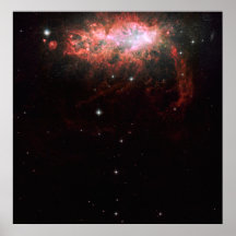 Groß-Feld Hubble Bild der Sternexplosion-Galaxie N Plakate