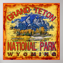 Großartiger Teton Nationalpark Plakate