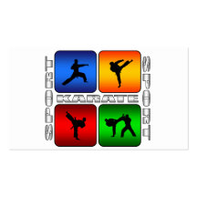 Großartiges Karate Visitenkartenvorlage