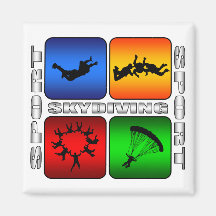 Großartiges Skydiving Kühlschrankmagnet