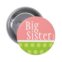 Große Schwester-Knopf Anstecknadelbuttons