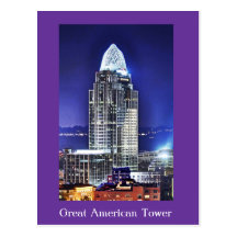 Großer amerikanischer Turm am Königin-Stadtplatz Postkarte