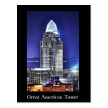Großer amerikanischer Turm am Königin-Stadtplatz Postkarte