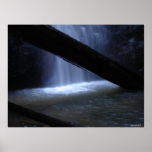 großer Beckenwasserfall und -pool Plakatdrucke