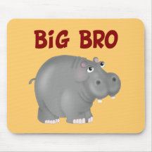 Großes Bro Flusspferd Mousepads