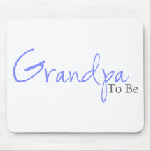 Großvater zum zu sein (blaues Skript) Mousepad