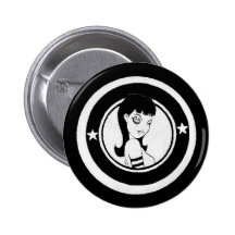 grrrl Noir-eyed Badge