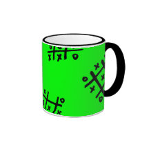 grüne Knoten und Kreuzbecher Kaffee Tassen
