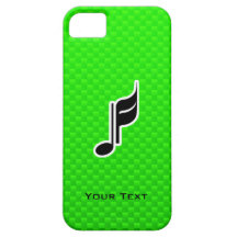 Grüne Musik-Anmerkung iPhone 5 Etui