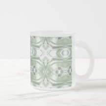 Grüne Reflexionen - Glasbecher Kaffee Tasse