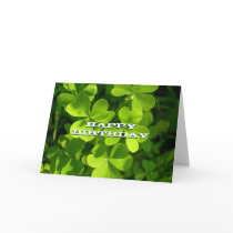 Grüne Shamrock-alles- Gute zum Geburtstagkundenspe