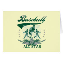 Grüner Baseball-All-Star- T-Shirts und Geschenke Karten