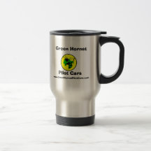 Grüner Becher der Hornissen-Pilotauto-SS/Travel Tee Tasse