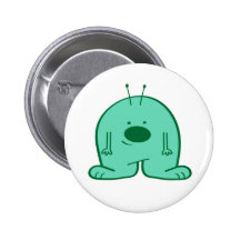 Grüner Chubby alien-Knopf Buttons