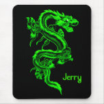 Grüner Drache Mousepad