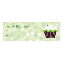 Grüner Kuchen-Geschenk-Umbau Visitenkartenvorlagen