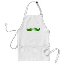 Grüner Schnurrbart Schürzen