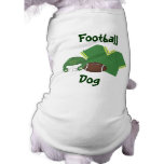 Grünes Fußball-Hundehemd Hund Tshirt